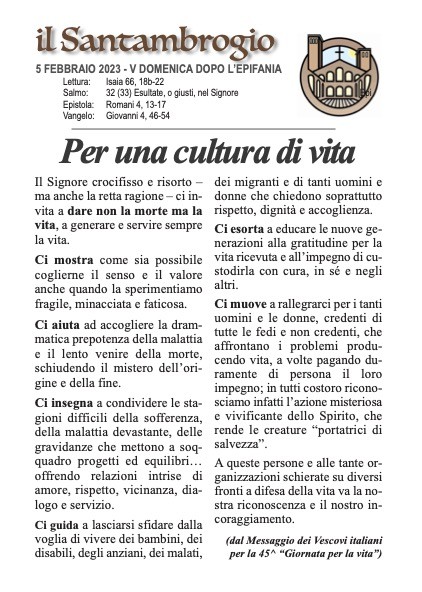 Il Santambrogio 5 febbraio