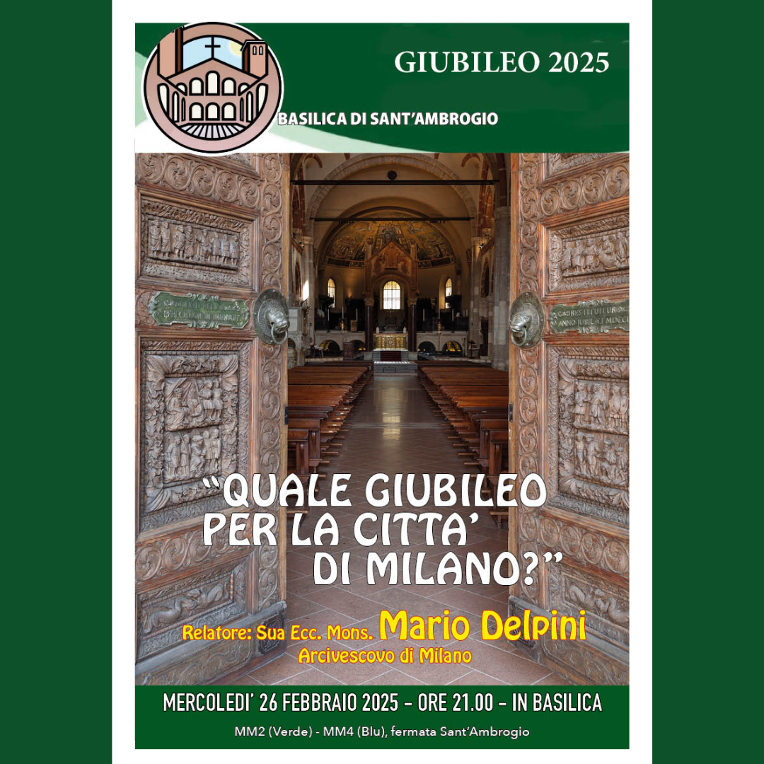 "Quale Giubileo per la città di Milano?" tenuto dall'Arcivescovo di Milano