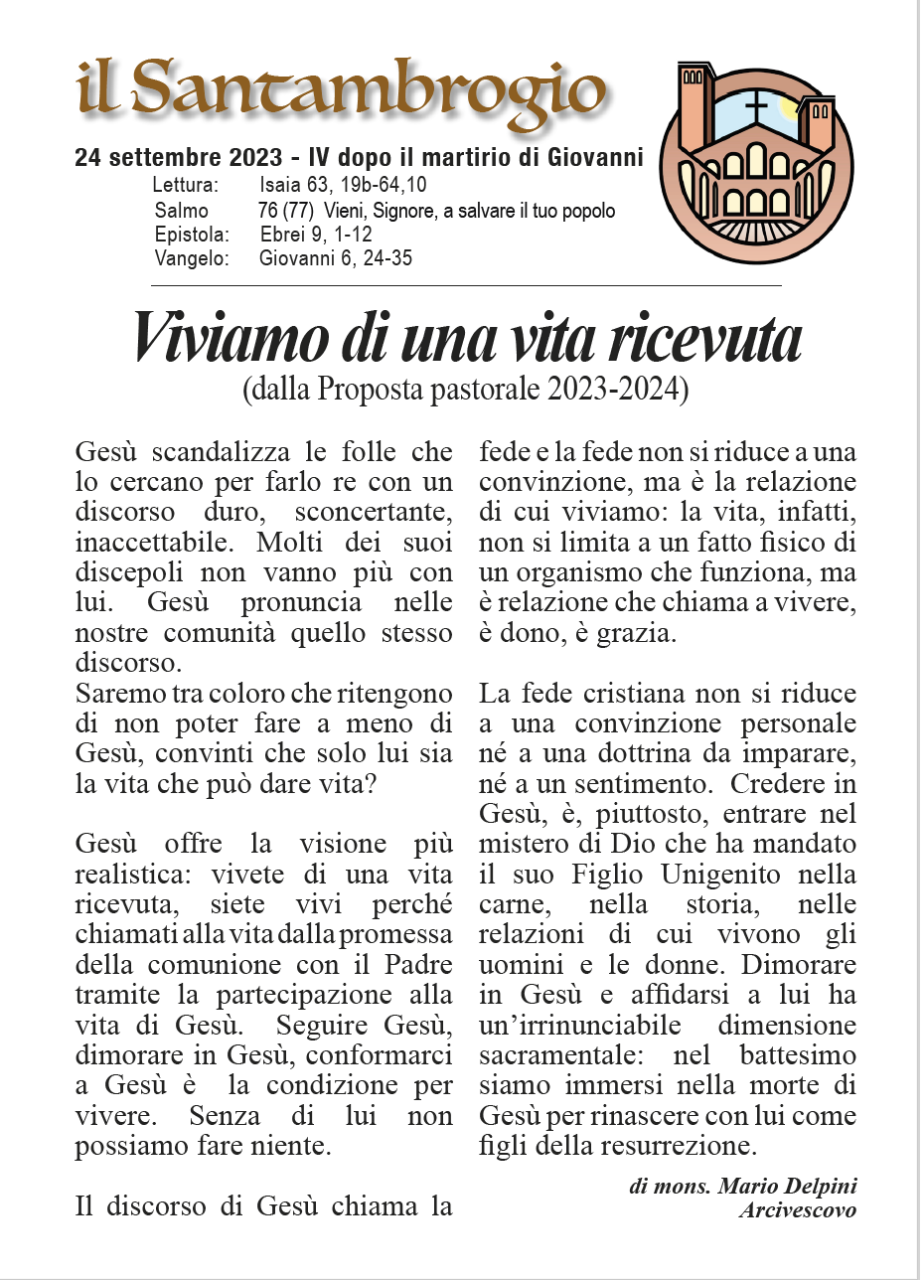 Il Santambrogio 24 Settembre