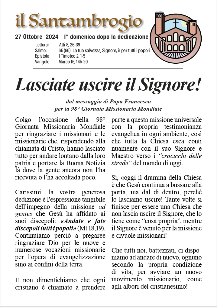 Il Santambrogio 27 Ottobre