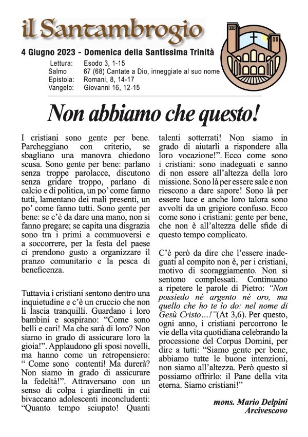 Il Santambrogio 4 Giugno