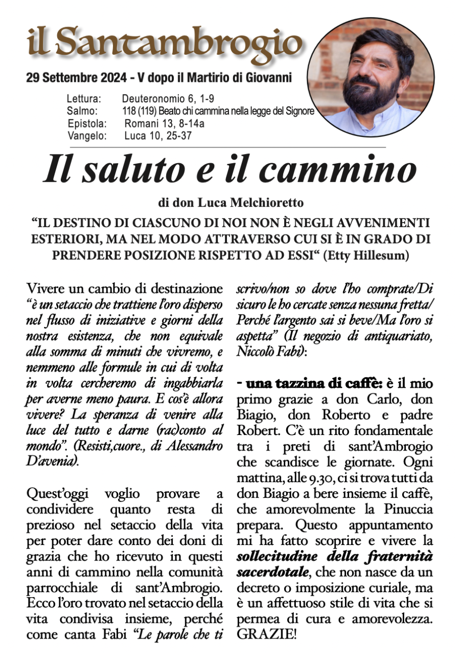 Il Santambrogio 29 Settembre