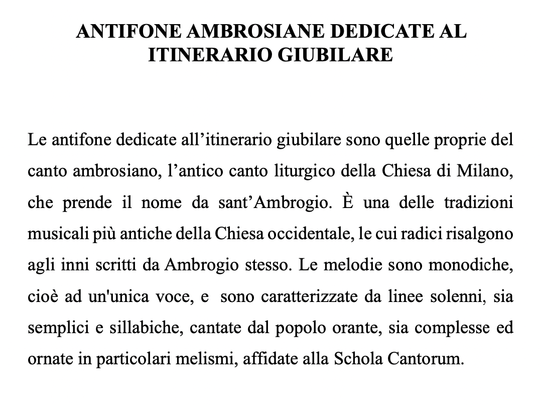 Antifone Ambrosiane Introduzione