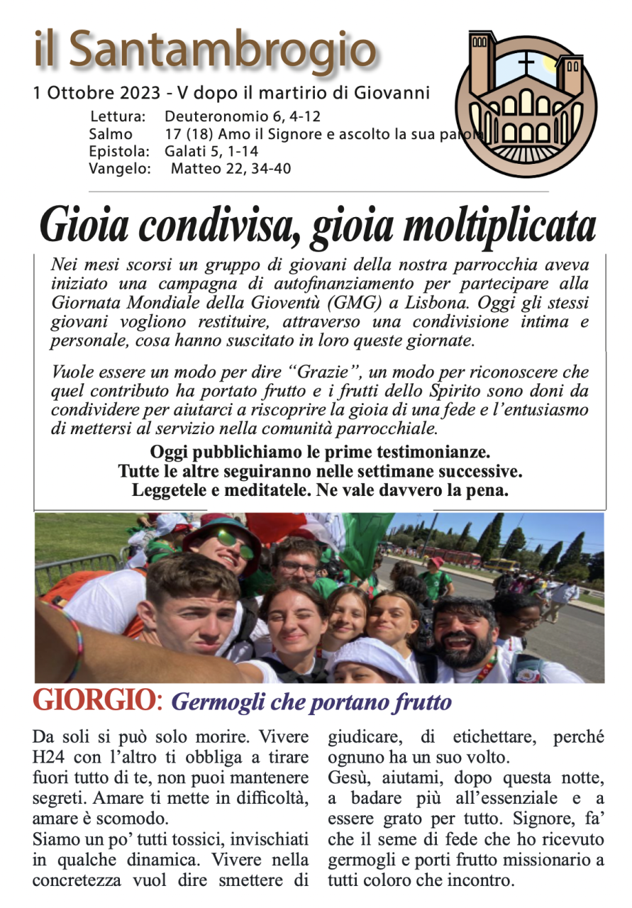 Il Santambrogio 1 Ottobre