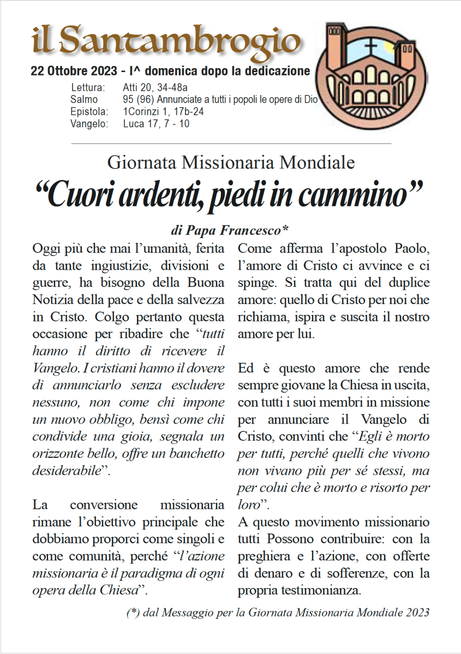 Il Santambrogio 22 Ottobre