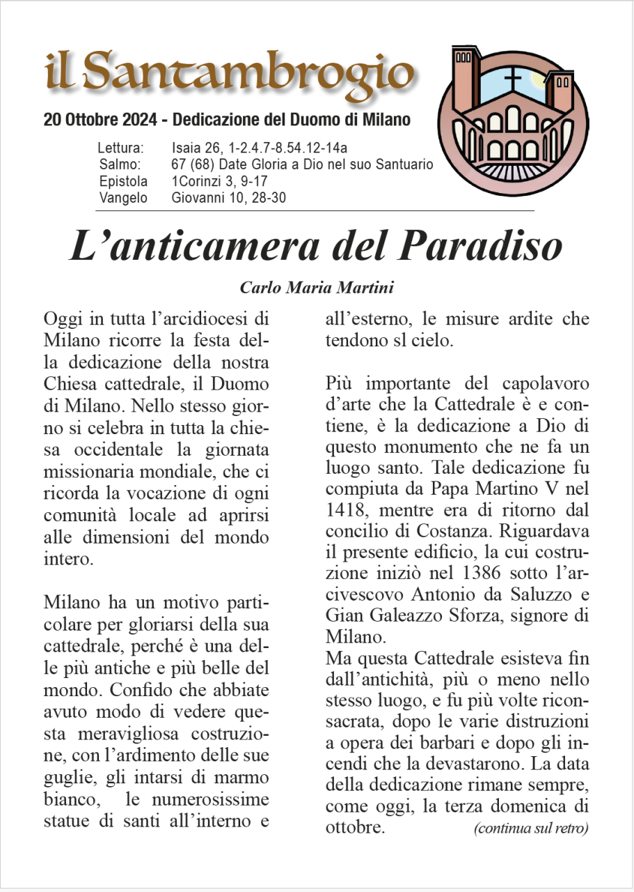 Il Santambrogio 20 Ottobre