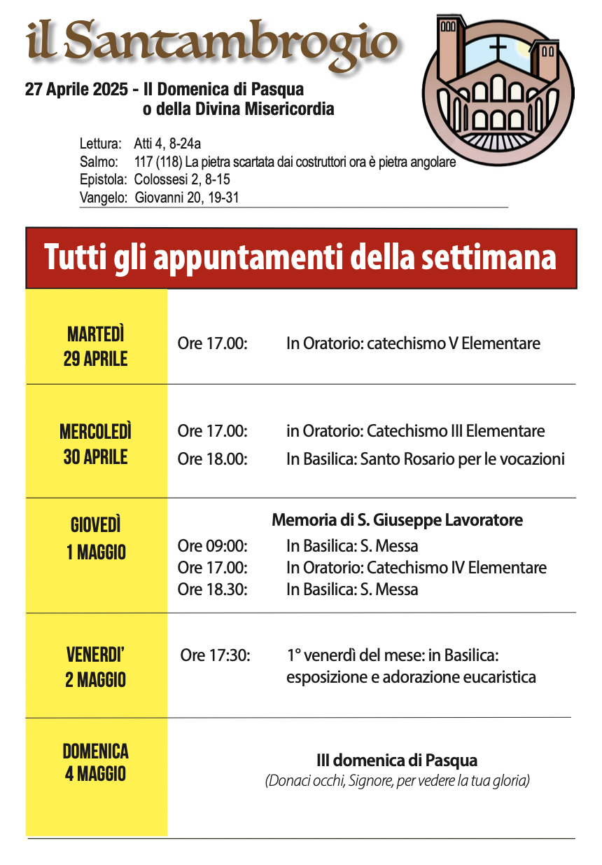 Il Santambrogio 27 aprile