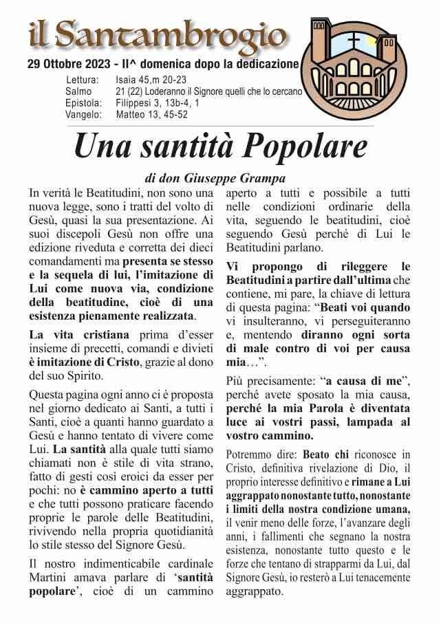 Il Santambrogio 29 Ottobre