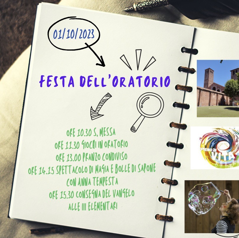 Festa dell'Oratorio: programma